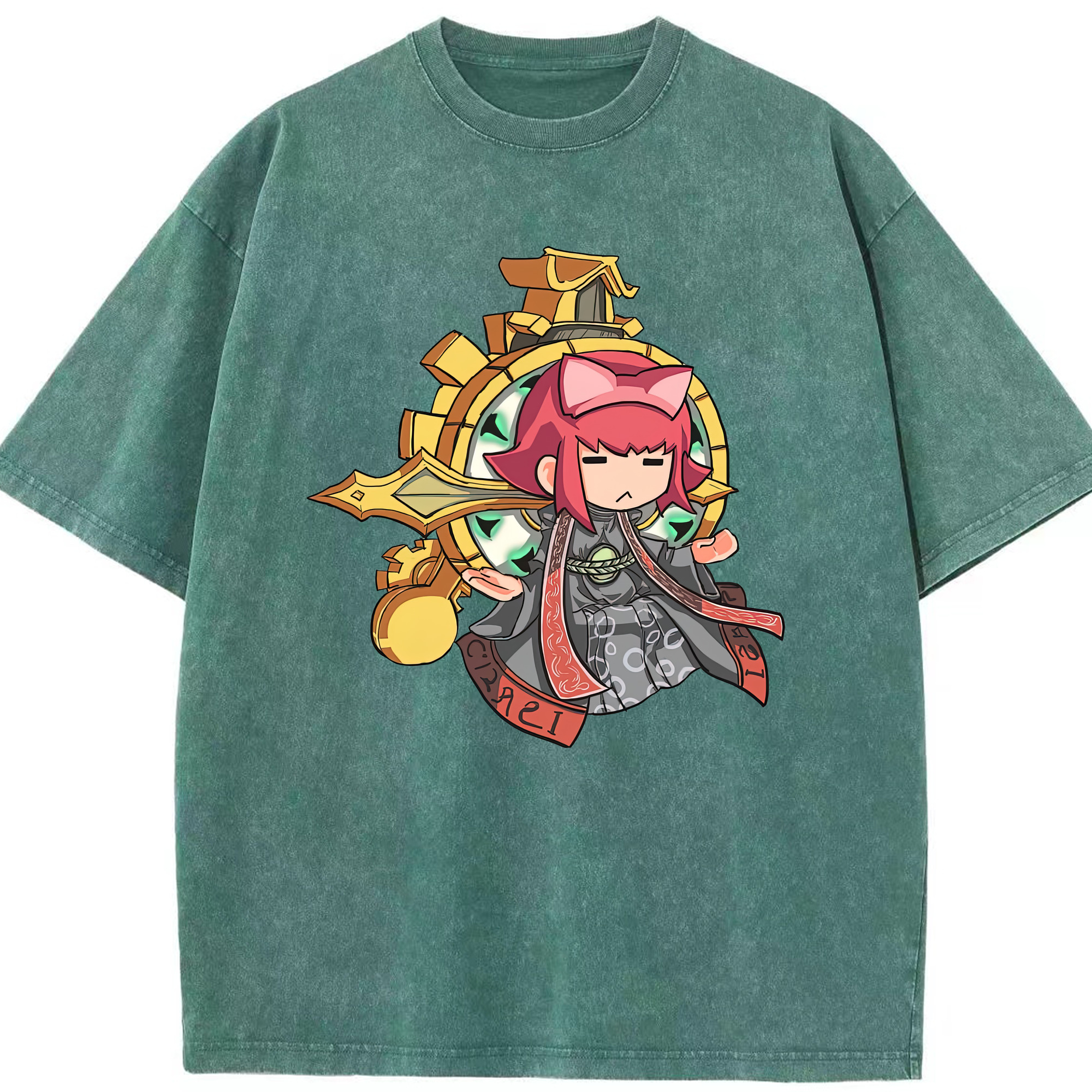 リーグ・オブ・レジェンド League of Legends LOL 綿100% ヴィンテージ風 半袖Tシャツ（フロントプリント）